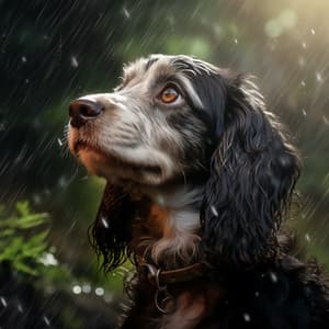 Rain Music Paws: Dogs' Delight - Neural Oscillations Alpha Sounds