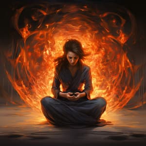 Fire Within: Zen Rhythmic Sessions - Celestial Flames Fire Sounds