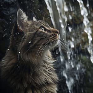 Paz Felina De La Cascada: Melodías Melódicas Relajantes - Paisaje sonoro granular