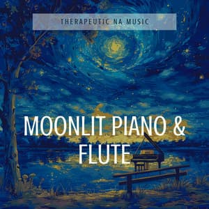 Moonlit Piano & Flute: Soothing Nighttime Serenity - Therapeutic NA Music