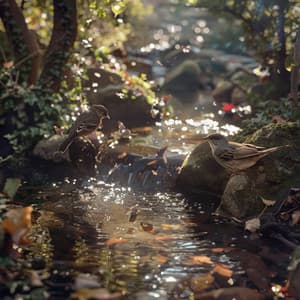 Calming Binaural Birds Creek and Nature Sleep Sounds - Instrumental Christian Music