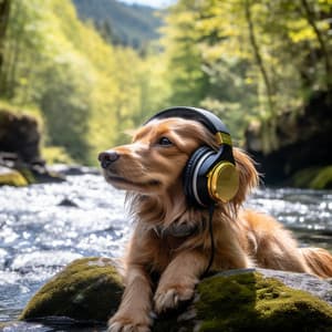 Binaural Canine Creek: Soothing River Tones - Infinite Field