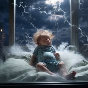 Baby Thunder: Gentle Storm Lullaby - cloudy night