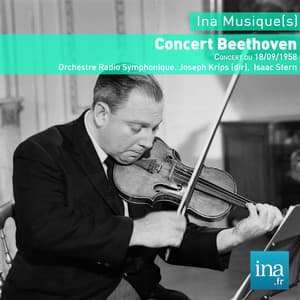 Concert Beethoven, Concert du 18/09/1958, Orchestre National de la RTF, Joseph Krips , Isaac Stern - Ludwig van Beethoven