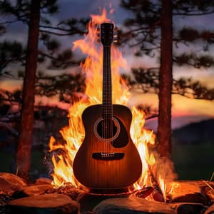 Yoga Flame Strums: Guitar Sessions by the Fire - Zen Music Sessions