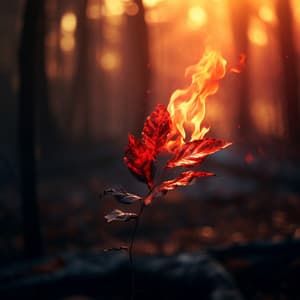 Calming Refrain by the Fire: Candlelit Cadence Relaxation Melodies - Mindwhisper