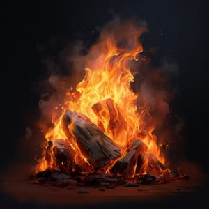 Binaural Fire Meditation: Calming Flame Melodies - Meditation Music Collection
