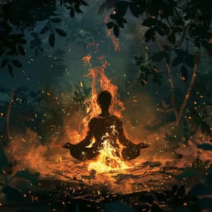Reflejo Del Fuego Binaural: Paz De Meditación - Lista de reproducción de música de meditación