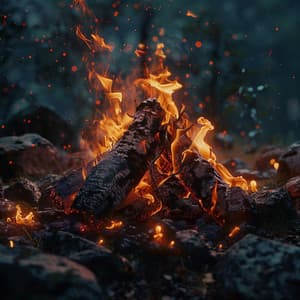 Dogs' Relaxation Binaural Fire Sounds - 432Hz Positive Energy