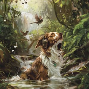 Rain Harmony: Binaural Nature Sounds for Dogs - 80 88 Hz - Dog Music Hour