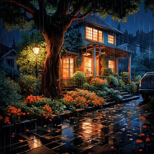 Soothing Rainfall Sleepscape: Nighttime Tranquility - Sleep Rain Sounds