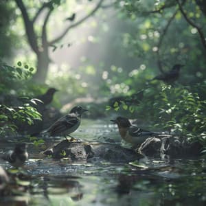 Deep Sleep Binaural Sounds of Nature Creek and Birds - Sleep Sounds