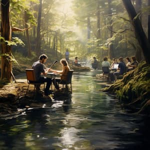 Work Waters: Productive River Echoes - Morning Chill Playlist