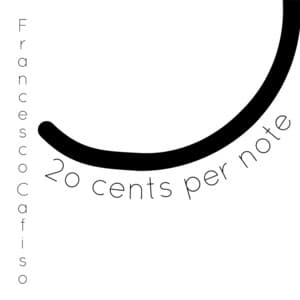20 cents per note - Francesco Cafiso
