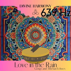 639 Hz Love in the Rain: Gongs and Tibetan Echoes - Divine Harmony