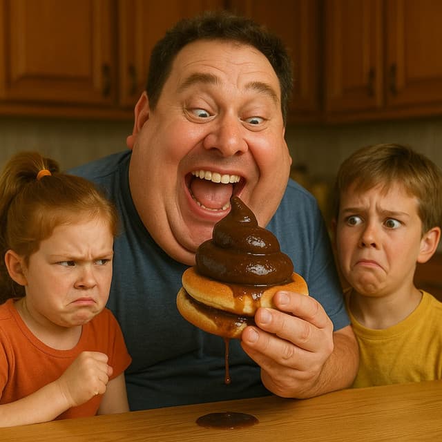 Papa eet een broodje poep! | Grappige vieze liedjes - De Tekentovenaar