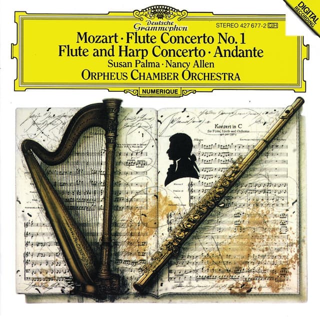 Mozart: Flute Concerto No.1 K.313; Concerto for Flute & Harp K.299; Andante K.315 - Wolfgang Amadeus Mozart