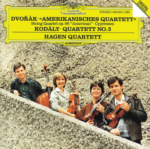 Dvorák: String Quartet No.12 "American"; Cypresses / Kodály: String Quartet No.2 - Antonín Dvořák