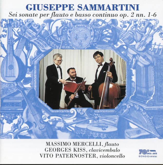 Sammartini: Sonata for Flute and Basso Continuo, Op. 2, Nos. 1-6 - Giuseppe Sammartini