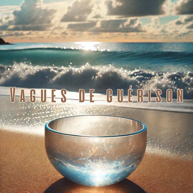Vagues de guérison: Bols chantants en cristal de quartz et vagues de l'océan pour le sommeil et la relaxation - Zen Ambiance D'eau Calme