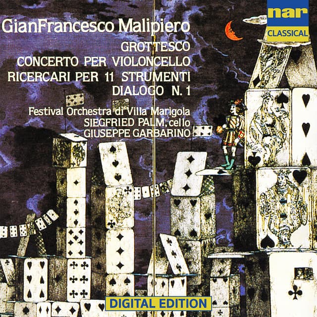 Gian Francesco Malipiero: Grottesco Per Piccola Orchestra , Conecrto Per Violoncello E Orchestra , Ricercari Per 11 Strumenti , Dialoghi N.1 - Gian Francesco Malipiero