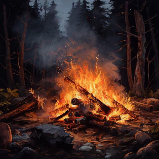 Calmante Meditación Del Fuego: Tonos Tranquilos De La Hoguera - Paz Nirvana