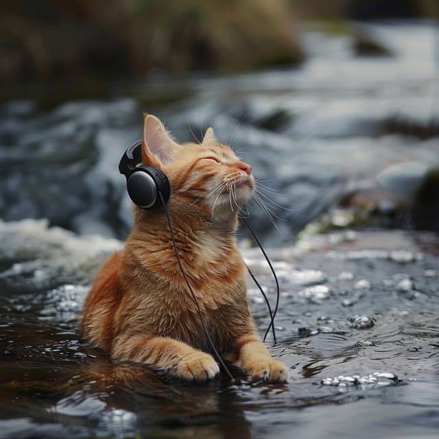 Purring Waters: Music for Cats Comfort - Sleepy Cat