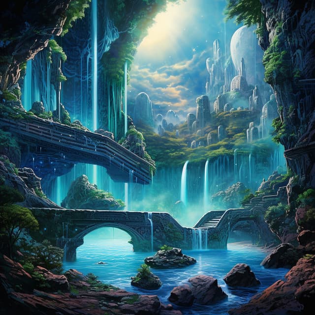 Flowing Work Harmony: Serene Tones - Worldwide Nature Studios