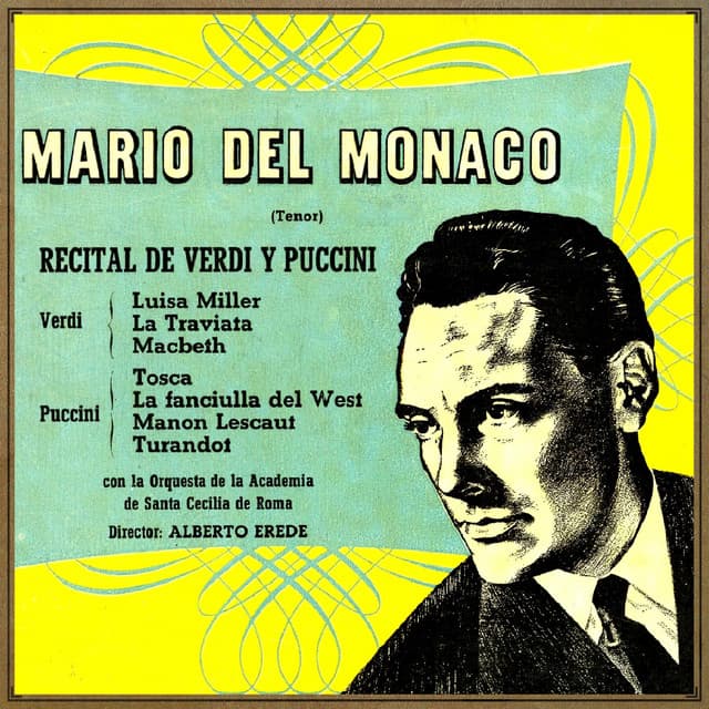 G. Puccini & G. Verdi: Recital de Puccini y Verdi - Mario del Monaco