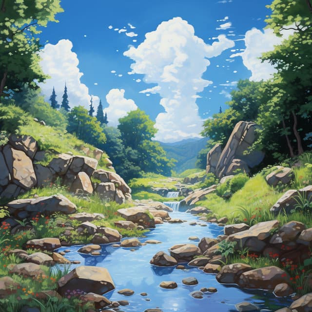 Feathered Serenity by the Stream - Bird Sounds