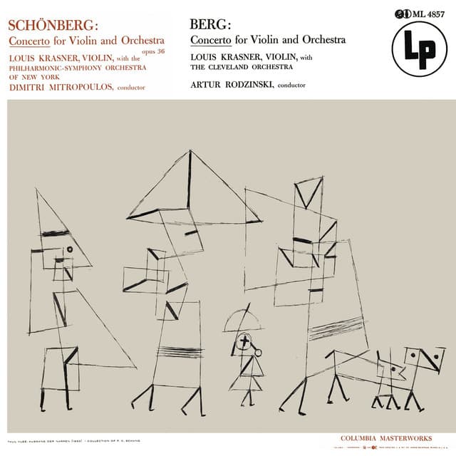 Schoenberg & Berg & Mendelssohn: Violin Concertos - Artur Rodzinski