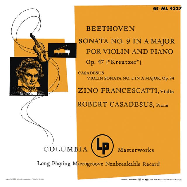 Beethoven & Casadesus: Violin Sonatas - Zino Francescatti