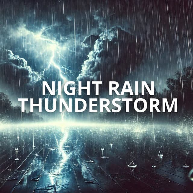 Night Rain Thunderstorm: Gentle Piano for Tranquil Slumber - Relaxation Area