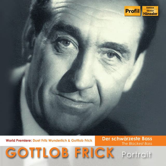 The Blackest Bass: Gottlob Frick Portrait - Gottlob Frick