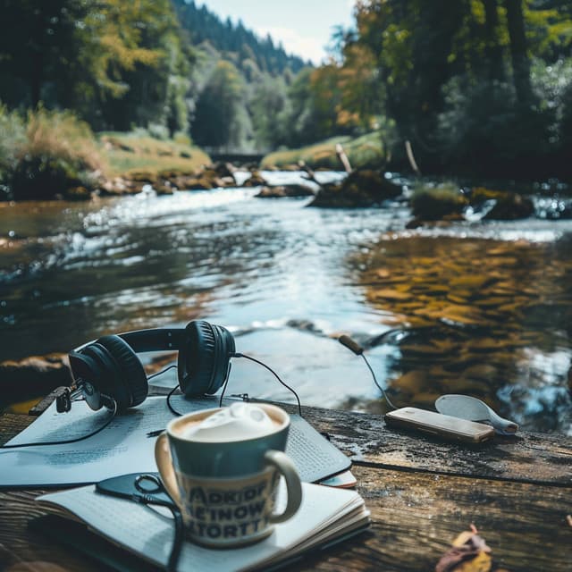 River Flow Melody: Water's Music - Ambient Tech
