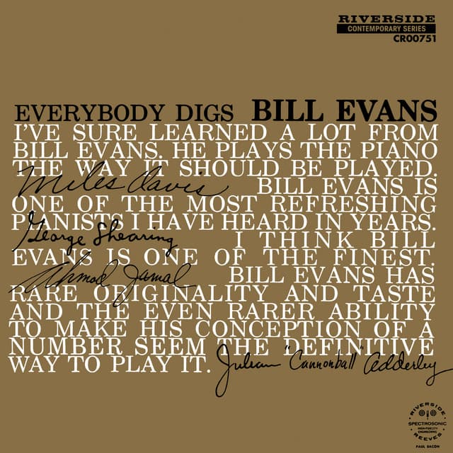 Everybody Digs Bill Evans - Bill Evans Trio