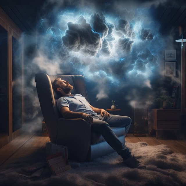 Thunder Relaxation: Soothing Ambient Waves - Help With Depression Music