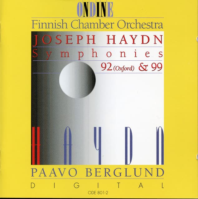 Haydn: Symphonies 92  & 99 - Joseph Haydn