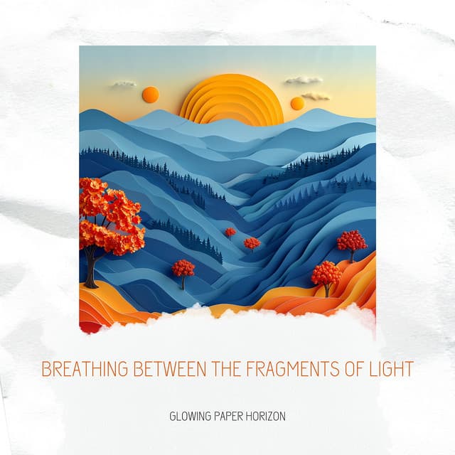 Breathing Between the Fragments of Light - Glowing Paper Horizon