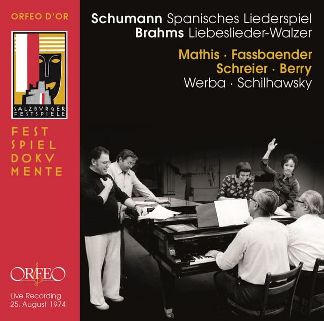 Schumann: Spanisches Liederspiel, Op. 74 - Brahms: 18 Liebeslieder Waltzes, Op. 52 - Walter Berry