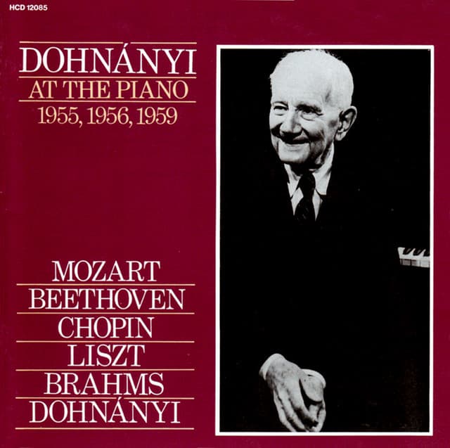 Dohnanyi At The Piano - Ernst von Dohnányi
