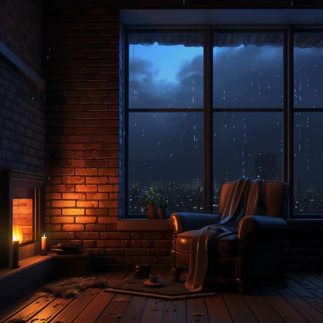 Rainy Nights by the Fireside - Relaxing Rain Sounds