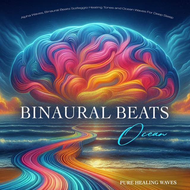 Binaural Beats Ocean - Alpha Waves, Binaural Beats Solfeggio Healing Tones and Ocean Waves For Deep Sleep - Pure Healing Waves