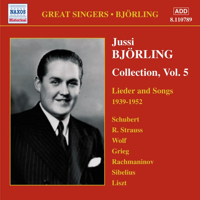Bjorling, Jussi: Bjorling Collection, Vol. 5: Lieder and Songs - Jussi Björling