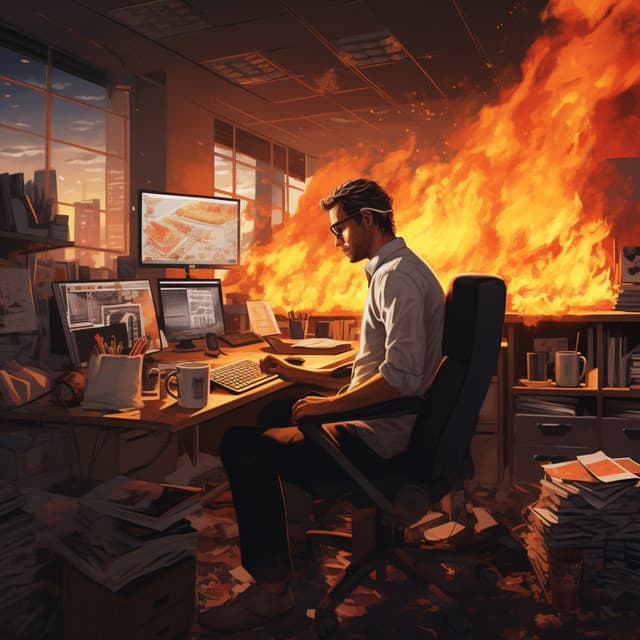 Office Insights by the Fire: Fireside Nocturne - Mindful Measures