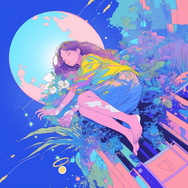 Coucher de Soleil Cotonneux avec Musique Céleste: Douceur à l'Horizon - Zen Ambiance D'eau Calme