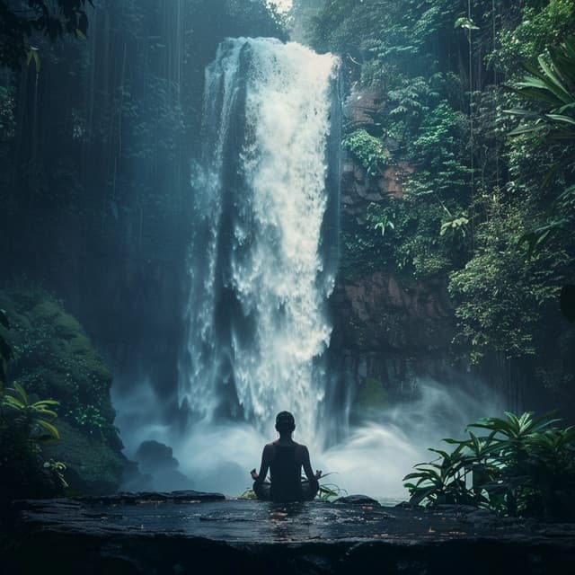 Cascadas Calmantes: Lluvia Binaural Para Meditación Guiada Y Atención Plena - Chakra de corazón abierto de 528 Hz