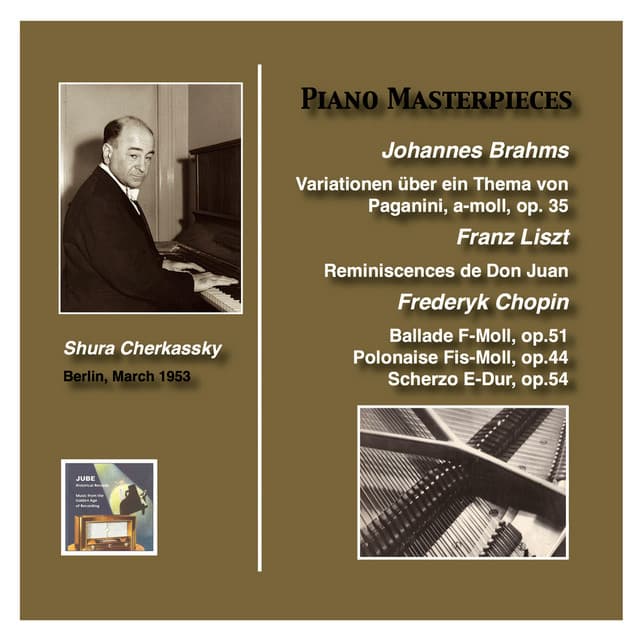 Piano Masterworks: Shura Cherkassky plays Brahms, Liszt and Chopin - Shura Cherkassky