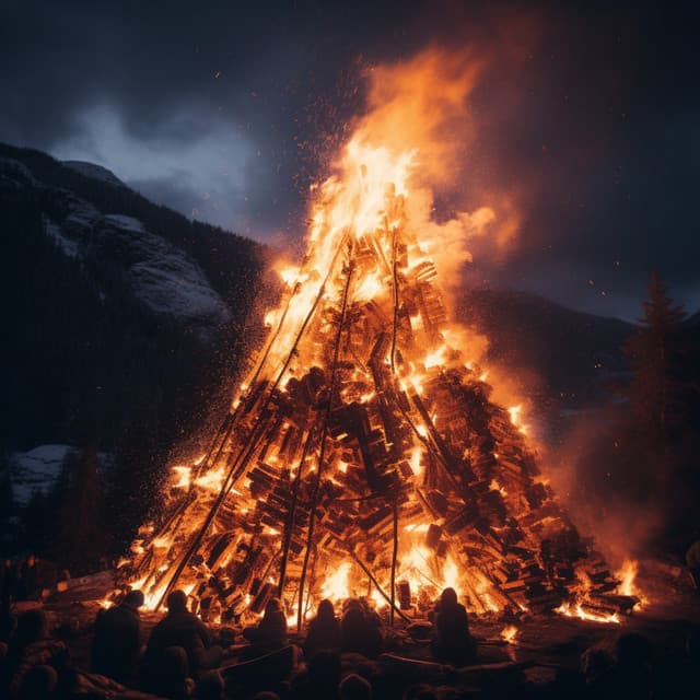 Study with Firelight: Flickering Focus - Evening Chillout Playlist