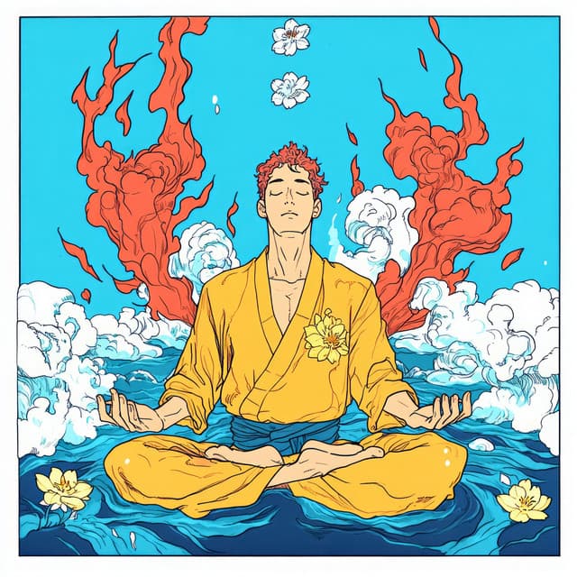 Atemgedicht auf dem Klanggedicht des traditionellen japanischen Zen-Steins - Flow Meditation